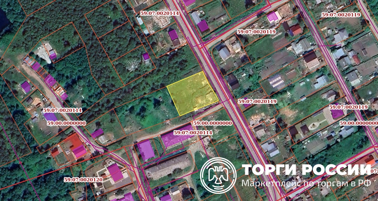 Продажа земельного участка в собственность с кадастровым номером 59:07:0020114:4