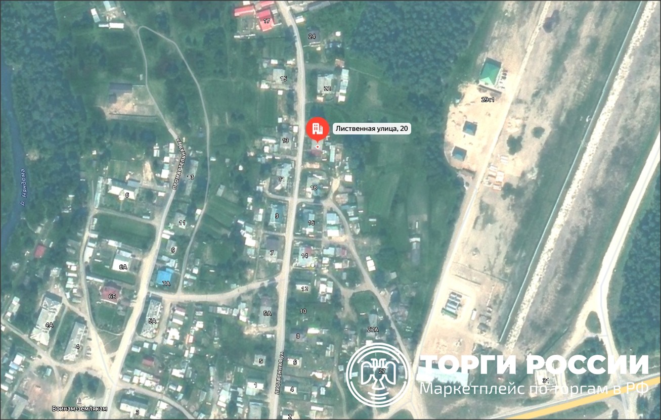 Квартира площадью 22,4 кв.м. с кадастровым номером 29:12:010203:270, расположена