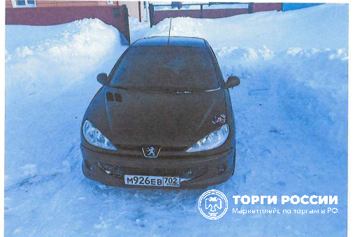 легковой автомобиль Пежо 206 2006 г.в., г.н. М926ЕВ702, VIN VF32BKFWA72775838, т