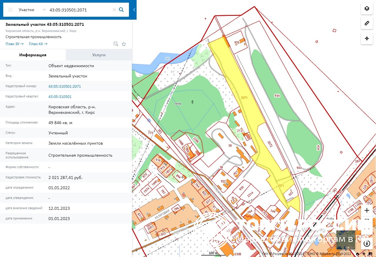 Кадастровый план кировской области