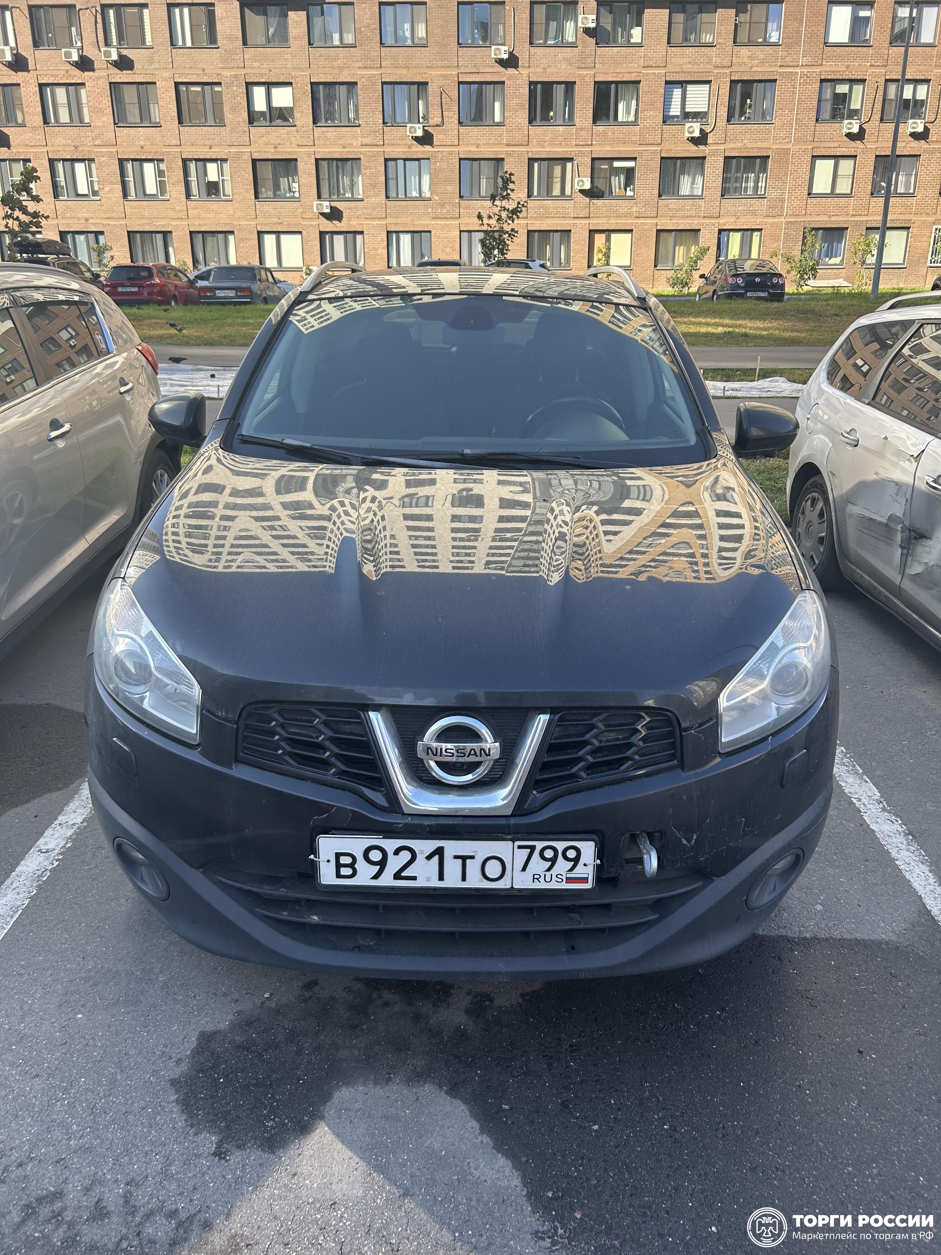 Автомобиль марки NISSAN модель Qashqai 2012 г.в., VIN-номер SJNFBNJ10U2451520