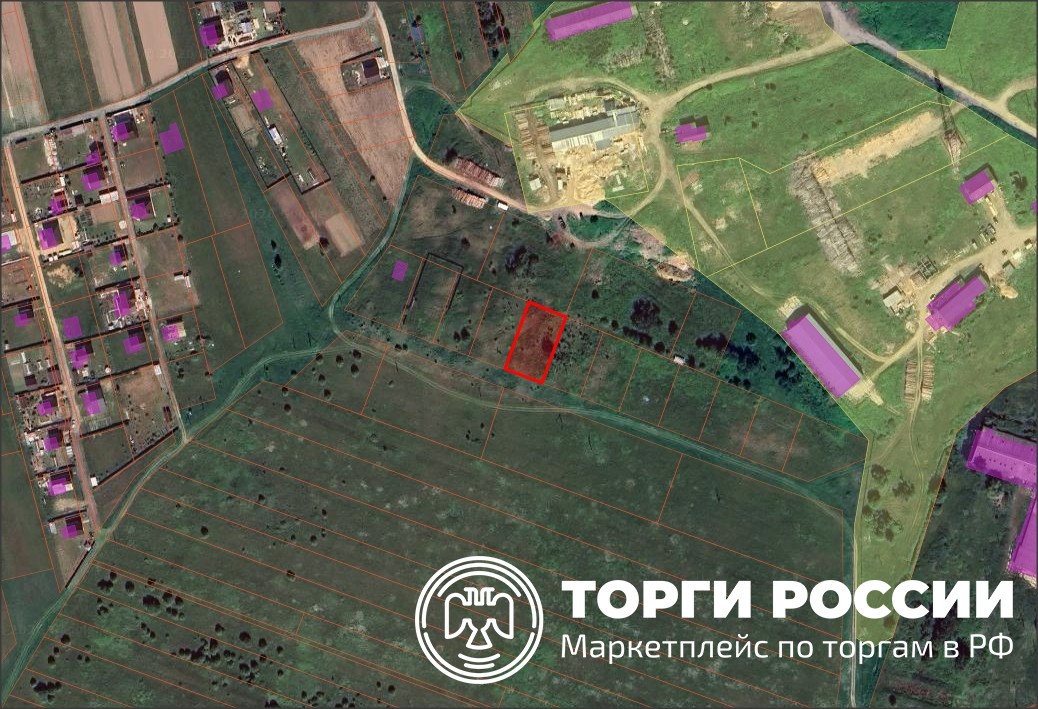 Земельный участок площадью 1 200 м2, с кадастровым номером 69:10:0161101:585, ра