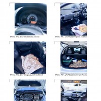 Автомобиль Toyota Vitz, 2015 года выпуска, цвет - белый, государственный номер В