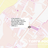 Предоставление в аренду земельного участка с кадастровым номером 31:09:1901007:4