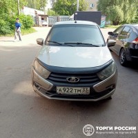 Автомобиль марки LADA модель Granta 219010 2019 г.в. VIN-номер XTA219010L0670815