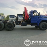 Ural NEXT 4320 6x6 Седельный тягач с КМУ SM03-04N (Дизельный, 6,7 л, 273 л.с., М