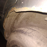 Заднее левое крыло