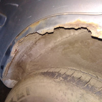 Заднее левое крыло