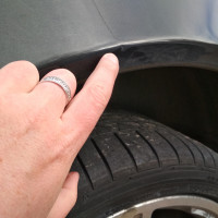 Заднее левое крыло