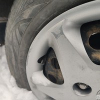 Заднее левое колесо