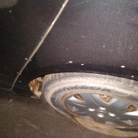 Заднее левое крыло