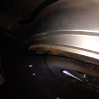 Заднее левое крыло